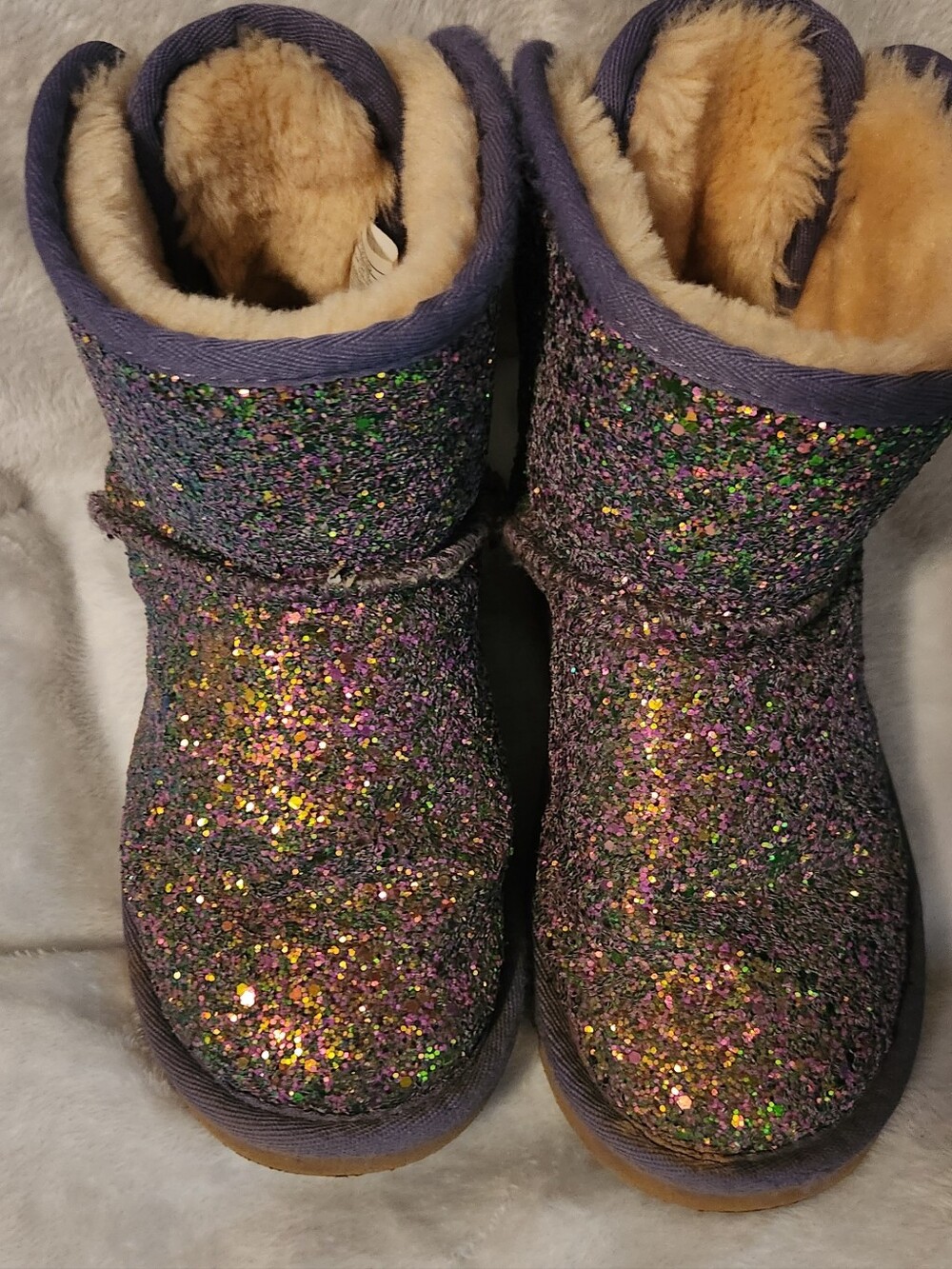 UGG Kids Glitter Winter Boots - Purple Multicolor